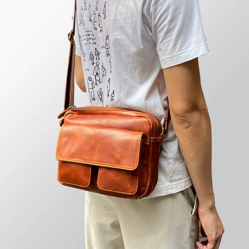 XZAN Genuine Leather Fashion Casual Crossbody Top-Layer Cowhide Men's Men's Bags Bags Fashion Solid Color Men's Bag, Trendy Shou
XZAN Genuine Leather Fashion Casual Crossbody Top-Layer Cowhide Men's Men's Bags Bags Fashion Solid Color Men's Bag, Trendy Shou