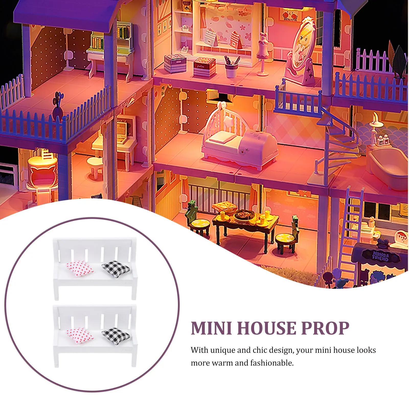 2 set 2 Sets Mini Bench Decorative Small Furniture For Dollhouse Simulation Interior Premium Material Warm Fashionable
2 set 2 Sets Mini Bench Decorative Small Furniture For Dollhouse Simulation Interior Premium Material Warm Fashionable