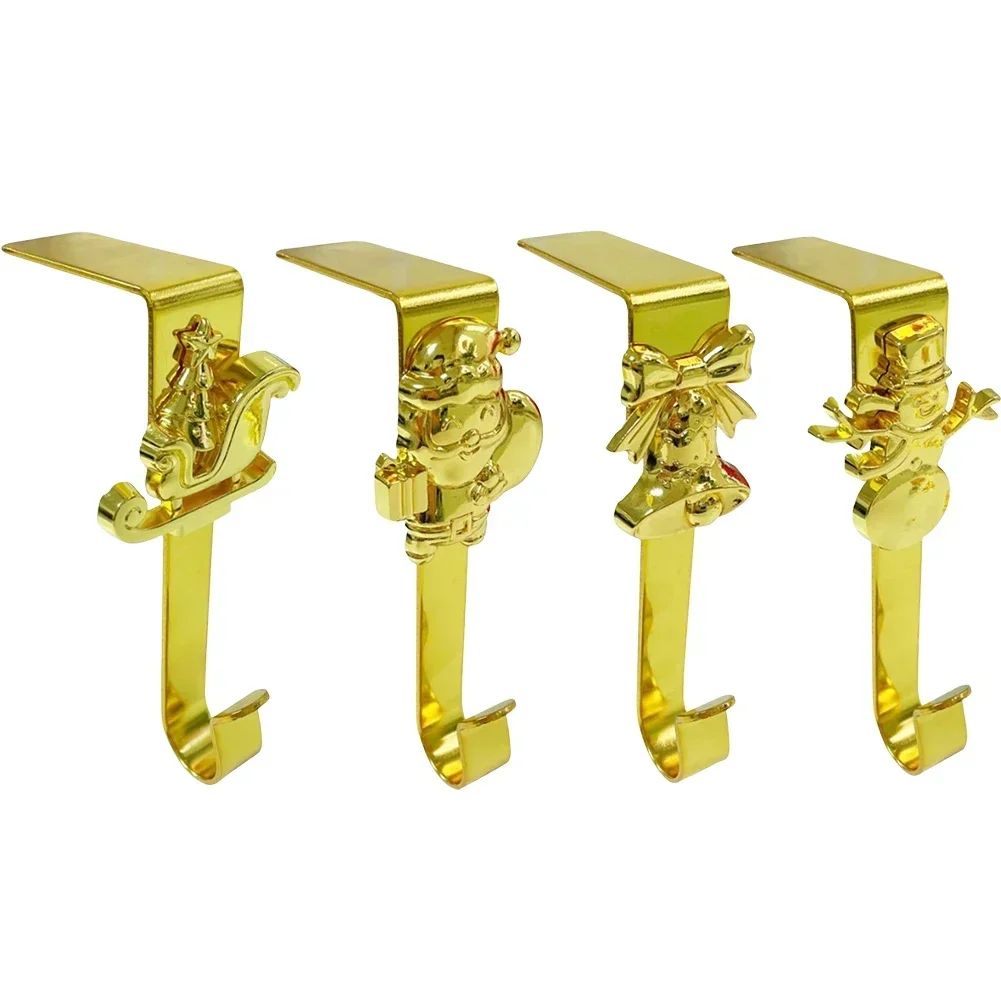 Christmas Stocking Hook Set with 4 Iron Holders Featuring Seasonal Symbols for Mantel Use and Ornament Hanging
Christmas Stocking Hook Set with 4 Iron Holders Featuring Seasonal Symbols for Mantel Use and Ornament Hanging