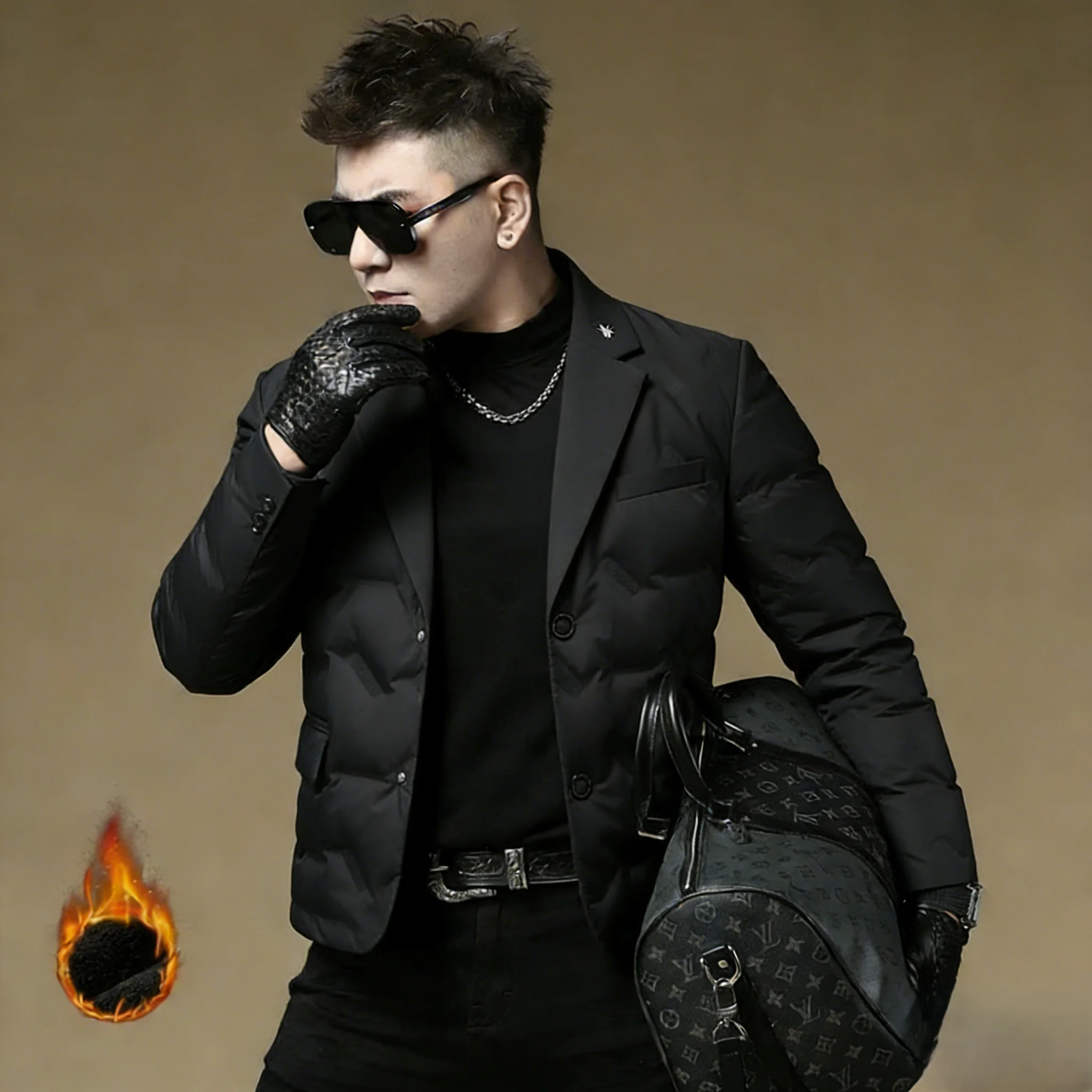 Мужская повседневная городская куртка-пуховик Slim Fit из 90% белого утиного пуха, легкая, теплая, с воротником в деловом стиле
Мужская повседневная городская куртка-пуховик Slim Fit из 90% белого утиного пуха, легкая, теплая, с воротником в деловом стиле