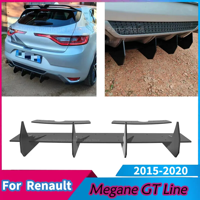 Задний бампер для Renault Megane GT Line 2015-2020: Нижний диффузор, спойлер, защитная накладка, обвес, аксессуары для тюнинга
Задний бампер для Renault Megane GT Line 2015-2020: Нижний диффузор, спойлер, защитная накладка, обвес, аксессуары для тюнинга