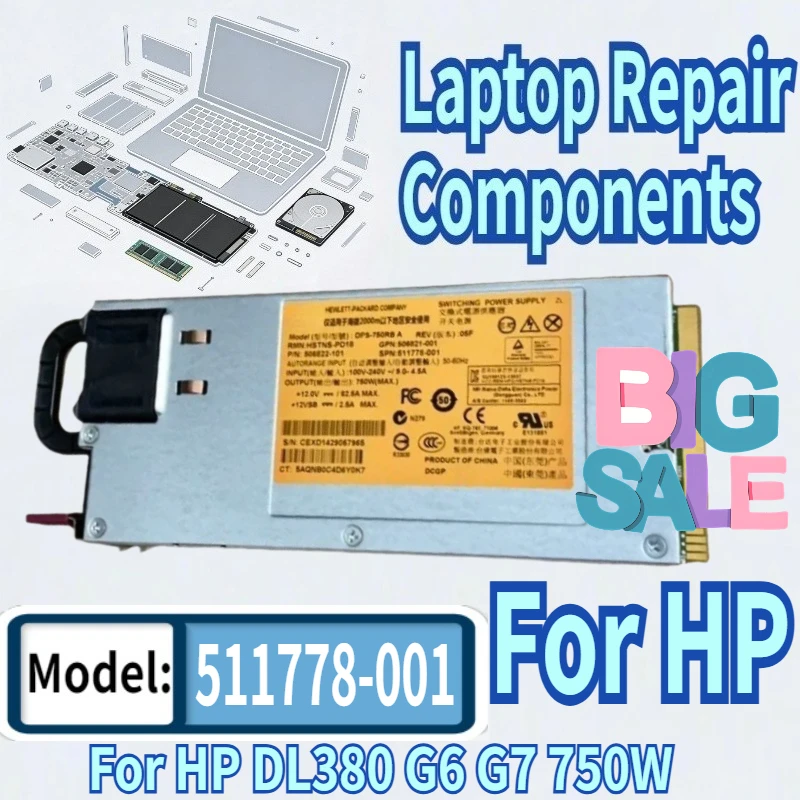 99% новый блок питания для сервера HP DL380 G6 G7 750W DPS-750RB A 506822-101 506821-001 511778-001, полностью протестирован
99% новый блок питания для сервера HP DL380 G6 G7 750W DPS-750RB A 506822-101 506821-001 511778-001, полностью протестирован