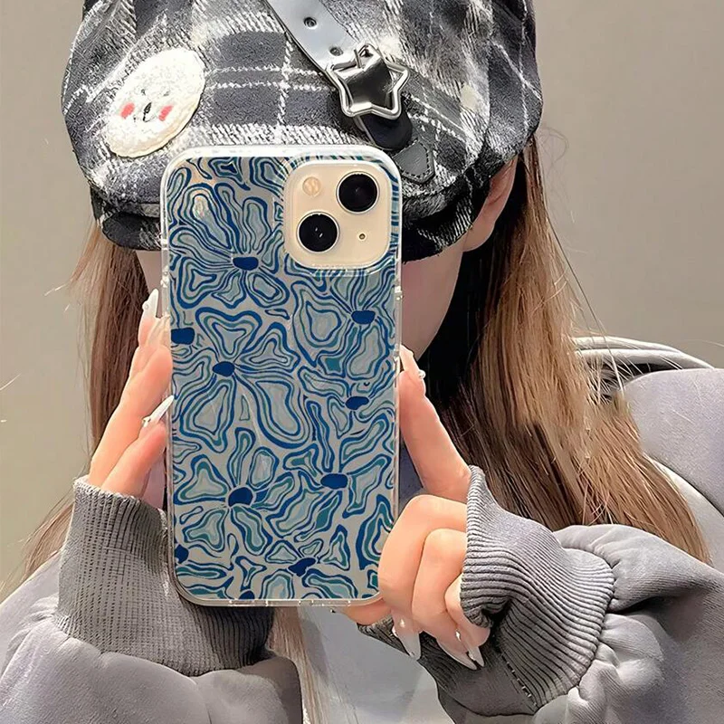 Abstract Blue & Aqua Water Wave Floral Pattern Case for iPhone 16 15 Pro Max 14 11 13 12 XR 8 7 Plus X XS SE 2022 16Pro Cover
Abstract Blue & Aqua Water Wave Floral Pattern Case for iPhone 16 15 Pro Max 14 11 13 12 XR 8 7 Plus X XS SE 2022 16Pro Cover