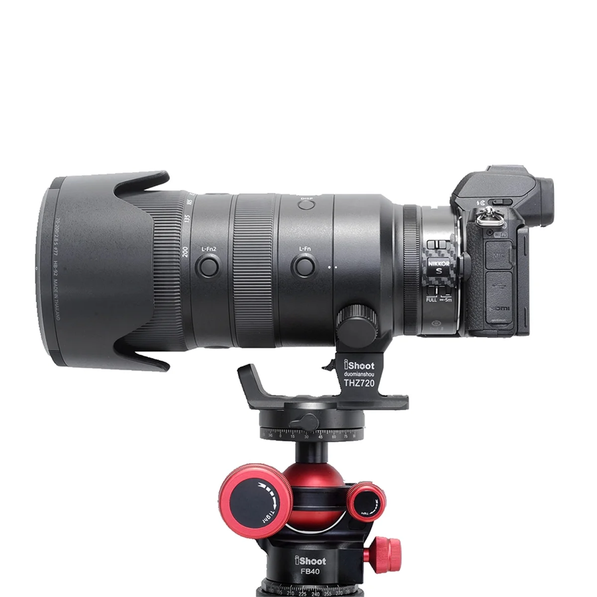 S-THZ720 Lens Replacement Foot Bracket with Quick Release Plate for Nikkor Z 70-200mm F2.8 VR S
S-THZ720 Lens Replacement Foot Bracket with Quick Release Plate for Nikkor Z 70-200mm F2.8 VR S