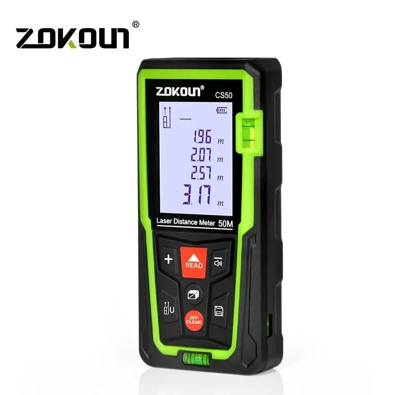 Ударопрочный лазерный дальномер ZOKOUN 70/100 м, электронная линейка, лазерная лента, цифровой дальномер с пифагором для измерения площади и объема
Ударопрочный лазерный дальномер ZOKOUN 70/100 м, электронная линейка, лазерная лента, цифровой дальномер с пифагором для измерения площади и объема