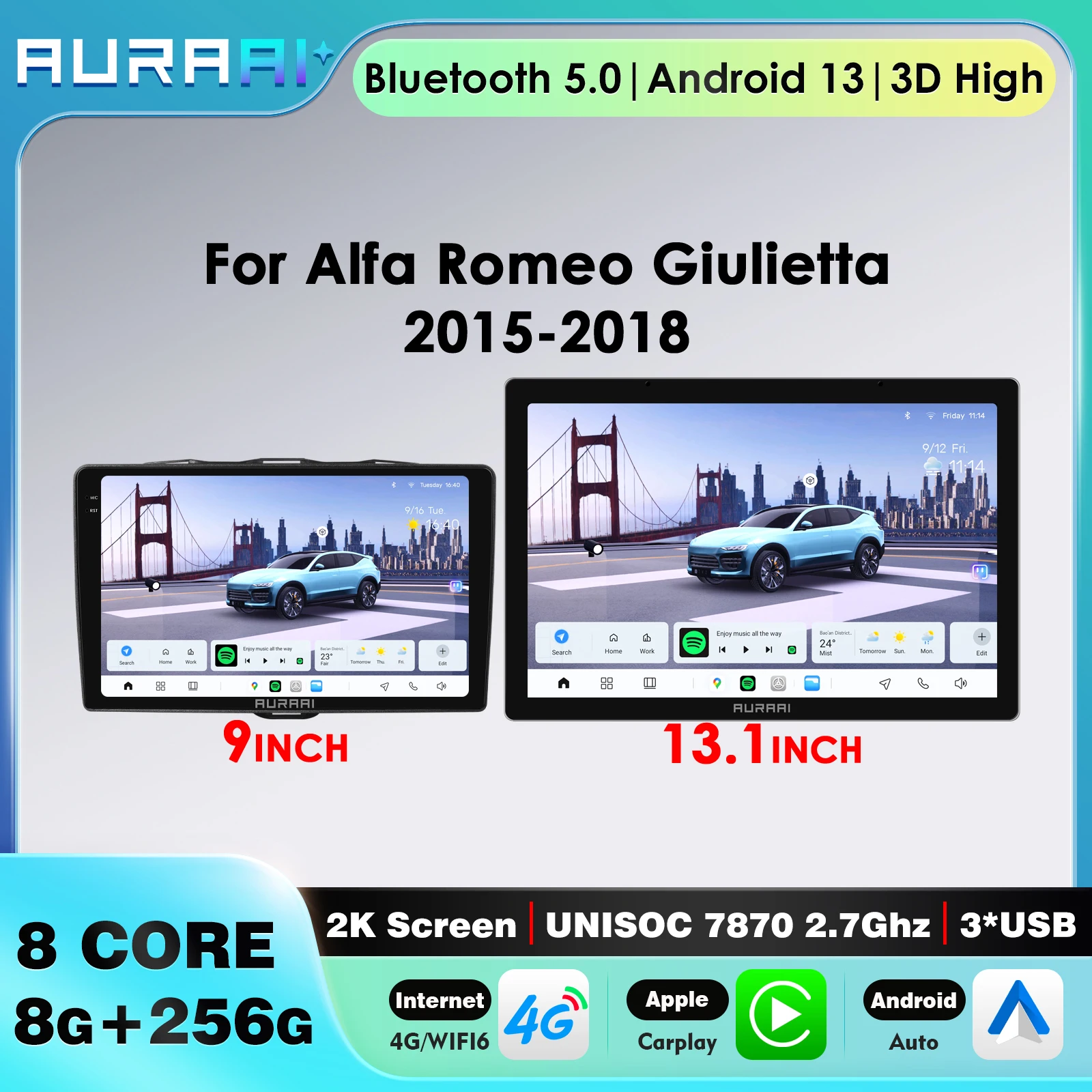 Автомагнитола с 4G-LTE, беспроводным CarPlay, экраном 1920*1200 2K, Android 13 для Alfa Romeo Giulietta 2015-2018, мультимедийный плеер, авторадио
Автомагнитола с 4G-LTE, беспроводным CarPlay, экраном 1920*1200 2K, Android 13 для Alfa Romeo Giulietta 2015-2018, мультимедийный плеер, авторадио