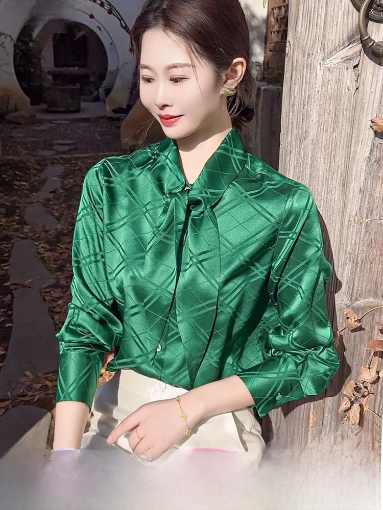 een Silk Embroidered irt Women Early Spring Ladies irt Knot Sa Silk irt 2026 New Sle Long Sve
een Silk Embroidered irt Women Early Spring Ladies irt Knot Sa Silk irt 2026 New Sle Long Sve