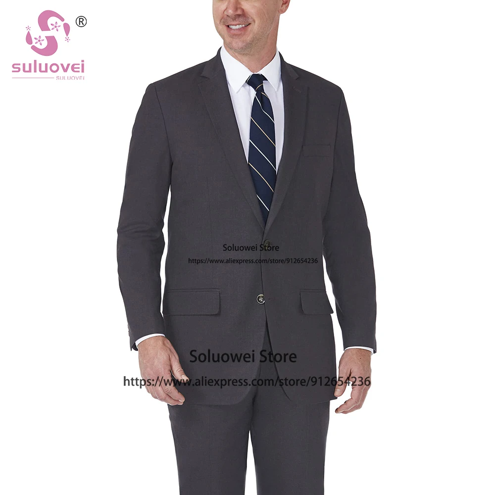 Fashion Business Slim Fit Suits For Men 2 Piece Jacket And Pants Set Formal Groom Wedding Prom Tuxedo Costume Homme Pour Mariage
Fashion Business Slim Fit Suits For Men 2 Piece Jacket And Pants Set Formal Groom Wedding Prom Tuxedo Costume Homme Pour Mariage