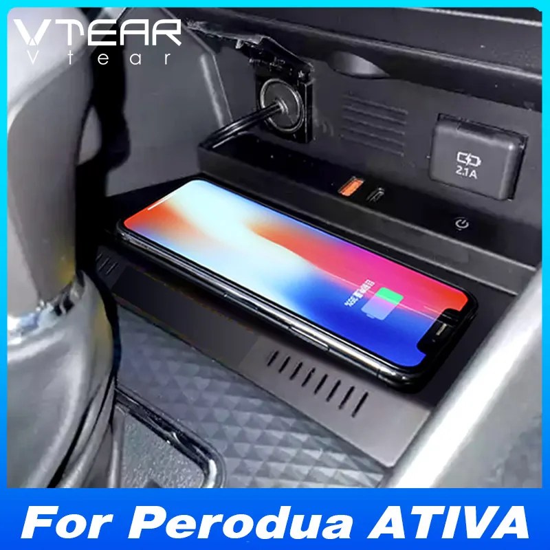 Car Wireless Charger Mobile Phone Charging Panel Fast Charge Interior Part Decoration Accessories For Perodua Ativa 2021-2023
Car Wireless Charger Mobile Phone Charging Panel Fast Charge Interior Part Decoration Accessories For Perodua Ativa 2021-2023