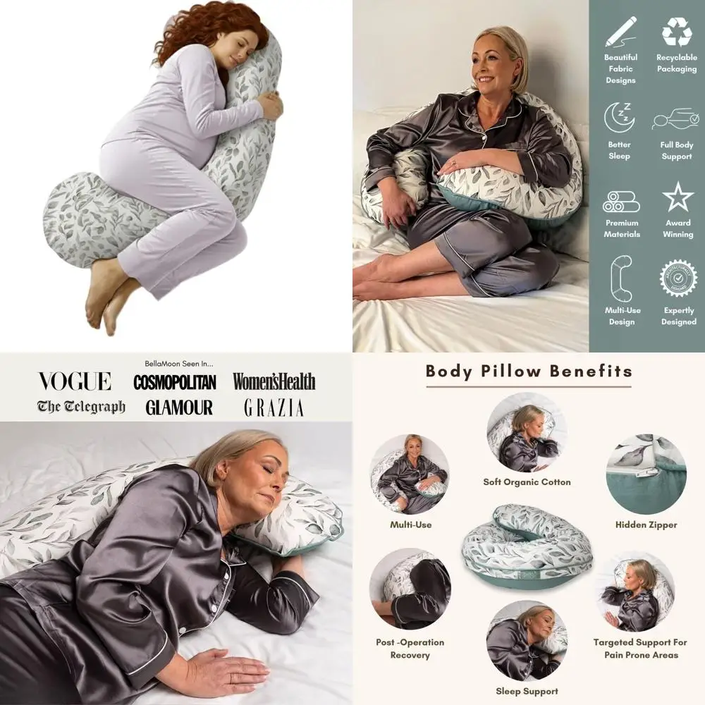 55 C-Shaped Pregnancy Pillow - Cooling Cover, Soft Support for Maternity, Side Sleepers & Full Body Comfort
55 C-Shaped Pregnancy Pillow - Cooling Cover, Soft Support for Maternity, Side Sleepers & Full Body Comfort