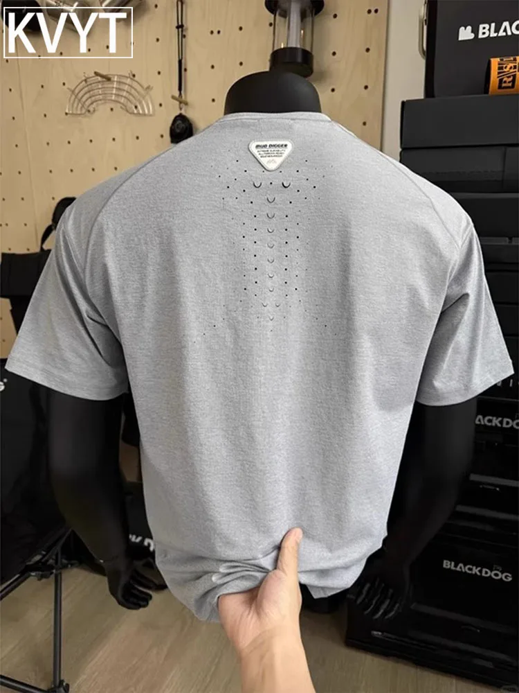 Ice Silk ort Sve T-irt Men's Summer Thin Fitn Muscle ow f Sve Qui Dry Body T-irt Design Sense Cool Feeling
Ice Silk ort Sve T-irt Men's Summer Thin Fitn Muscle ow f Sve Qui Dry Body T-irt Design Sense Cool Feeling