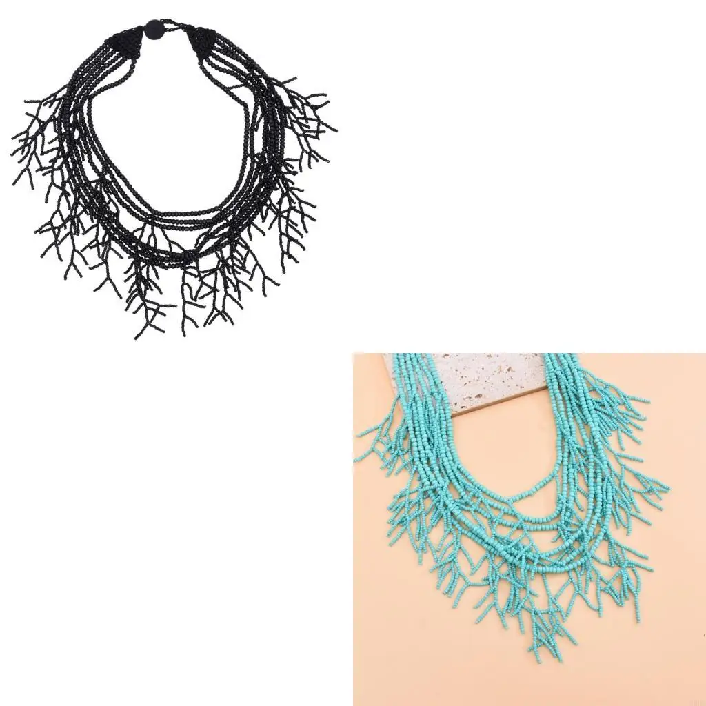 MultiLayered Beads Choker Necklace Fashion Neck Jewelry Decorative Neck Accessory for Bohemian Dresses Women Accessory Y166
MultiLayered Beads Choker Necklace Fashion Neck Jewelry Decorative Neck Accessory for Bohemian Dresses Women Accessory Y166