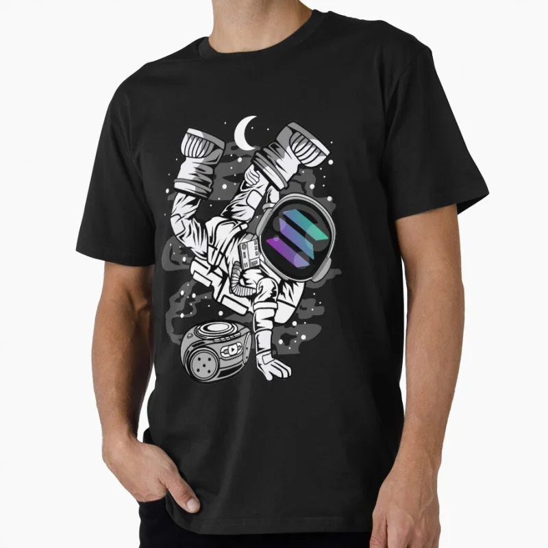 Hiphop Astronaut Solana SOL Coin To The Moon Crypto Token Blockchain Cryptocurrency Wallet Gift T shirt Large size Tops 
Hiphop Astronaut Solana SOL Coin To The Moon Crypto Token Blockchain Cryptocurrency Wallet Gift T shirt Large size Tops