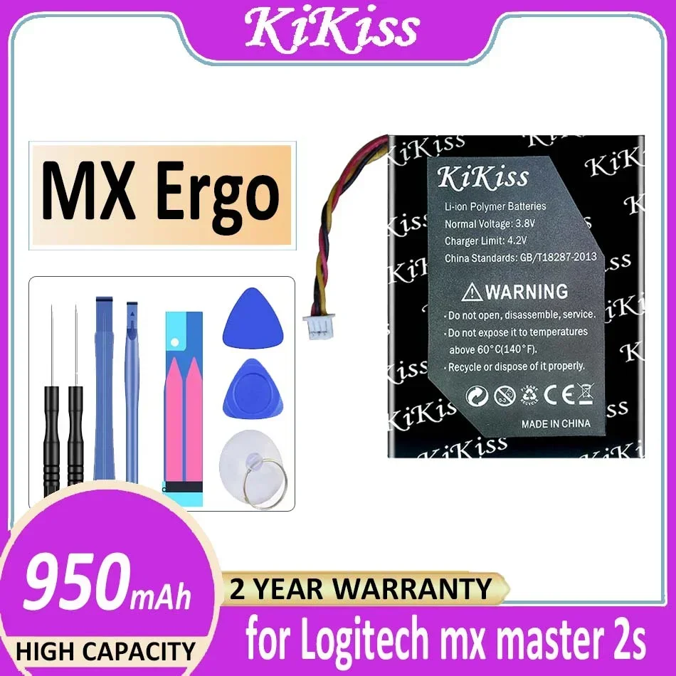 Mouse Battery 950mAh For Logitech MX Master 2s MX Anywhere 2 Anywhere2 Anywhere 2S MX Ergo Ergo 533-000120
Mouse Battery 950mAh For Logitech MX Master 2s MX Anywhere 2 Anywhere2 Anywhere 2S MX Ergo Ergo 533-000120