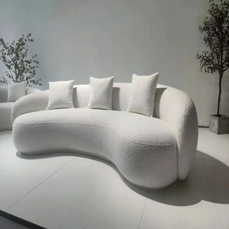 Luxury fashion department Italian living room designer creative special-shaped furniture curved sofa
Luxury fashion department Italian living room designer creative special-shaped furniture curved sofa