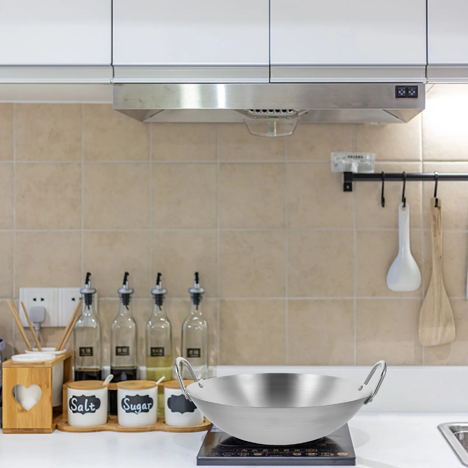 Усиленная сковорода-вок из нержавеющей стали с двумя ручками, подходит для газовых и индукционных плит, для жарки, тушения и глубокой жарки во фритюре
Усиленная сковорода-вок из нержавеющей стали с двумя ручками, подходит для газовых и индукционных плит, для жарки, тушения и глубокой жарки во фритюре