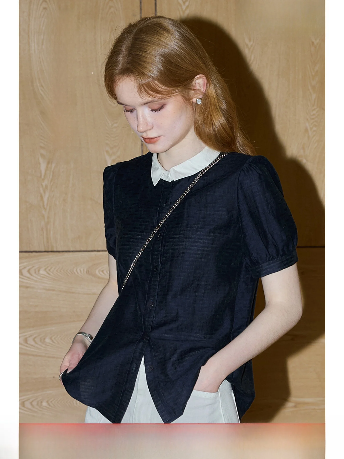 Modern Short Sleeve Shirt Women's Summer New Color Block Collar Shirt Laisel Fiber Polyester Blend Comfortable Breathable
Modern Short Sleeve Shirt Women's Summer New Color Block Collar Shirt Laisel Fiber Polyester Blend Comfortable Breathable