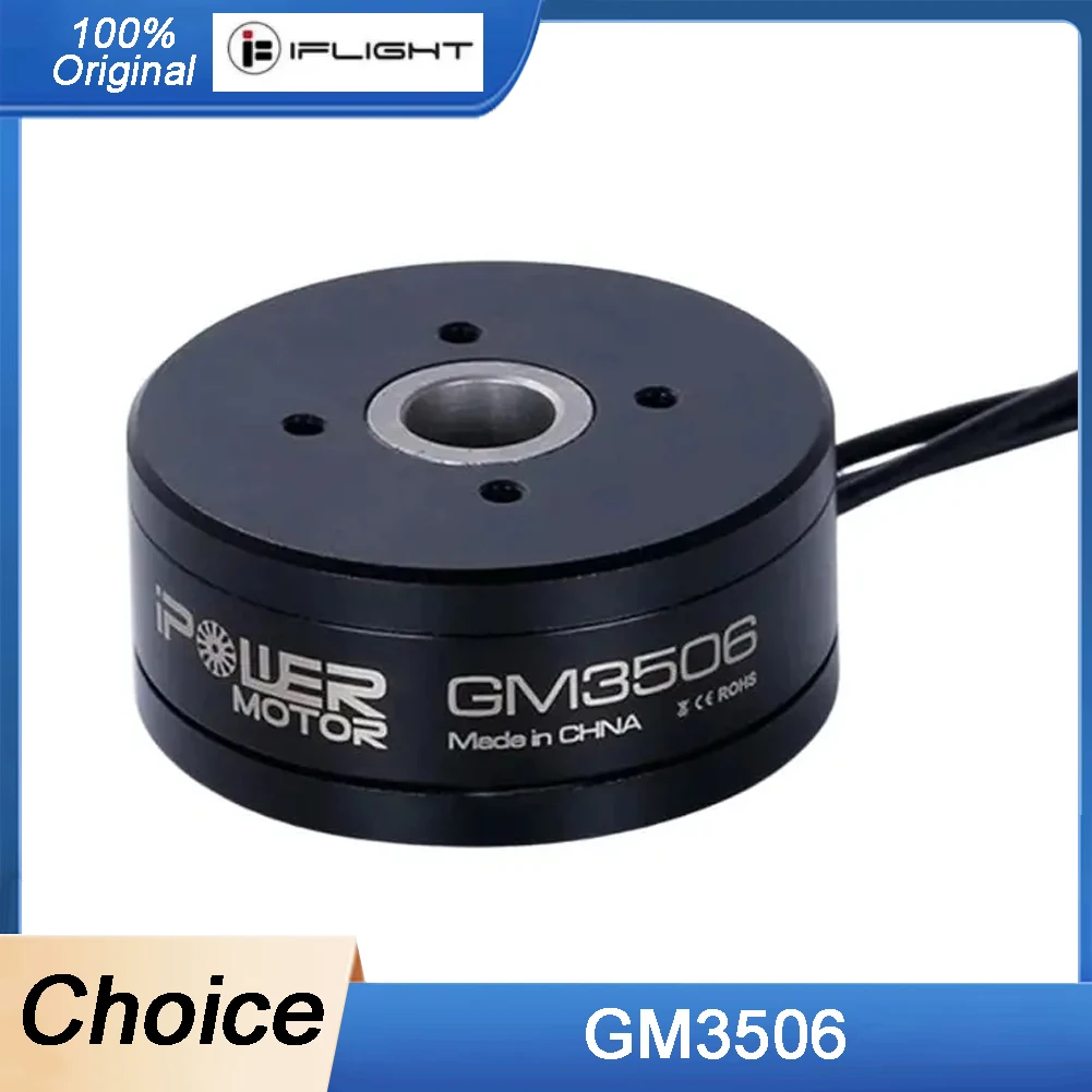 IFlight IPower Motor GM3506 130T With AS5048A Encoder 3506 Hollow shaft Brushless Gimbal Motor for SLR Camera Stabilization
IFlight IPower Motor GM3506 130T With AS5048A Encoder 3506 Hollow shaft Brushless Gimbal Motor for SLR Camera Stabilization