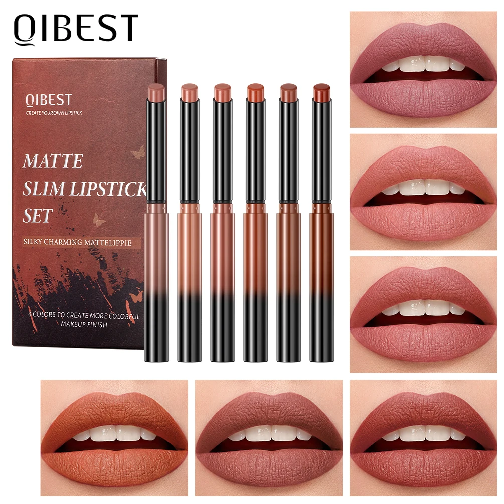 Lipstick Set Lip Gloss 6 Colors Kits Matte Velvet Lipstick Pen Kit Lipliner Waterproof Lasting Not Fading Lip Makeup Cosmetics
Lipstick Set Lip Gloss 6 Colors Kits Matte Velvet Lipstick Pen Kit Lipliner Waterproof Lasting Not Fading Lip Makeup Cosmetics