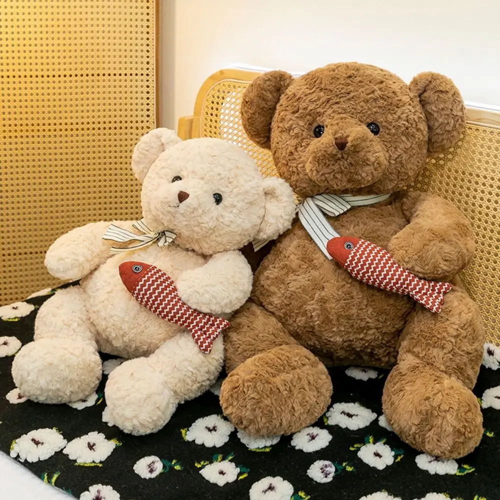 Dressing Bear Hug Fish Bear Plush Toy PP Cotton Soft Bear Stuffed Toy Cartoon Collection Stuffed Soft Bear Doll Kids Gifts
Dressing Bear Hug Fish Bear Plush Toy PP Cotton Soft Bear Stuffed Toy Cartoon Collection Stuffed Soft Bear Doll Kids Gifts