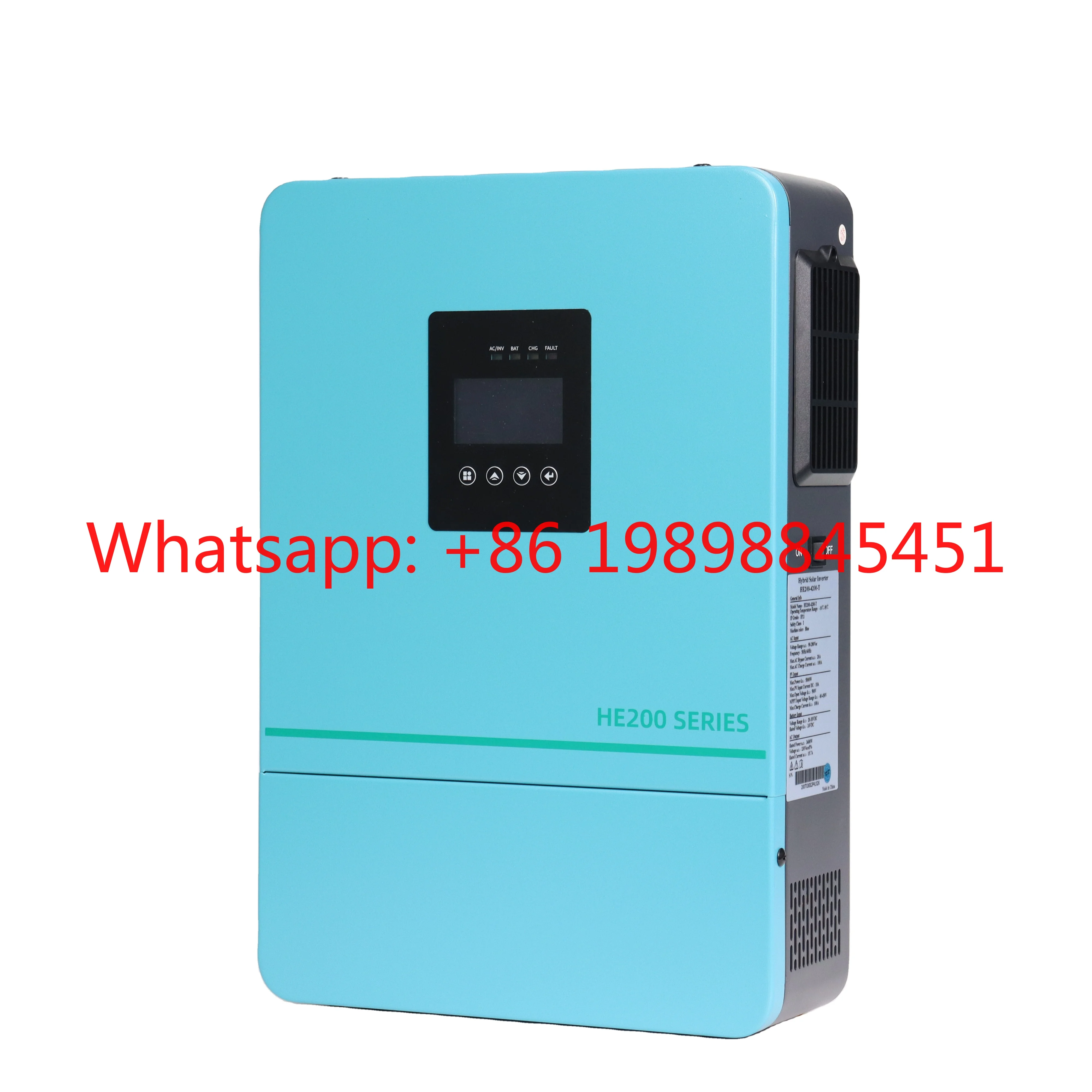 Solar Inverter Hybrid Pure Sine Wave High Efficiency with MPPT Charge Controller Compatible with Lithium Battery
Solar Inverter Hybrid Pure Sine Wave High Efficiency with MPPT Charge Controller Compatible with Lithium Battery