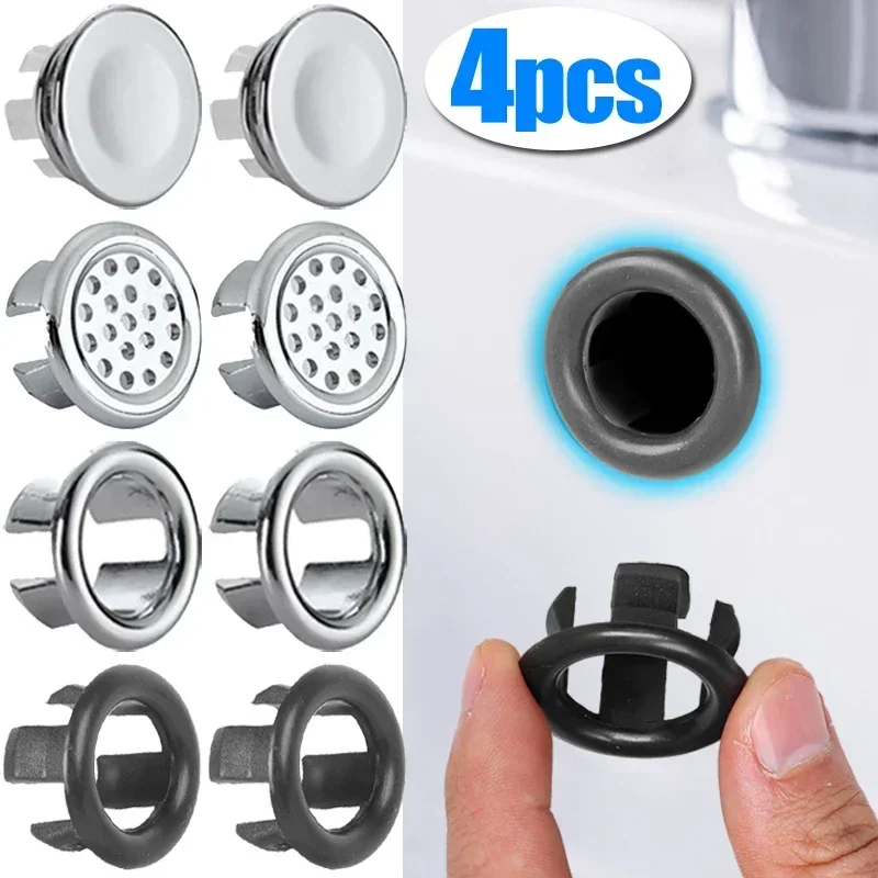 4/1Pcs Sink Overflow Ring Drain Cover Replacement Bathroom Kitchen Sink Wash Basin Trim Overflow Cover Hole Insert Round Caps
4/1Pcs Sink Overflow Ring Drain Cover Replacement Bathroom Kitchen Sink Wash Basin Trim Overflow Cover Hole Insert Round Caps