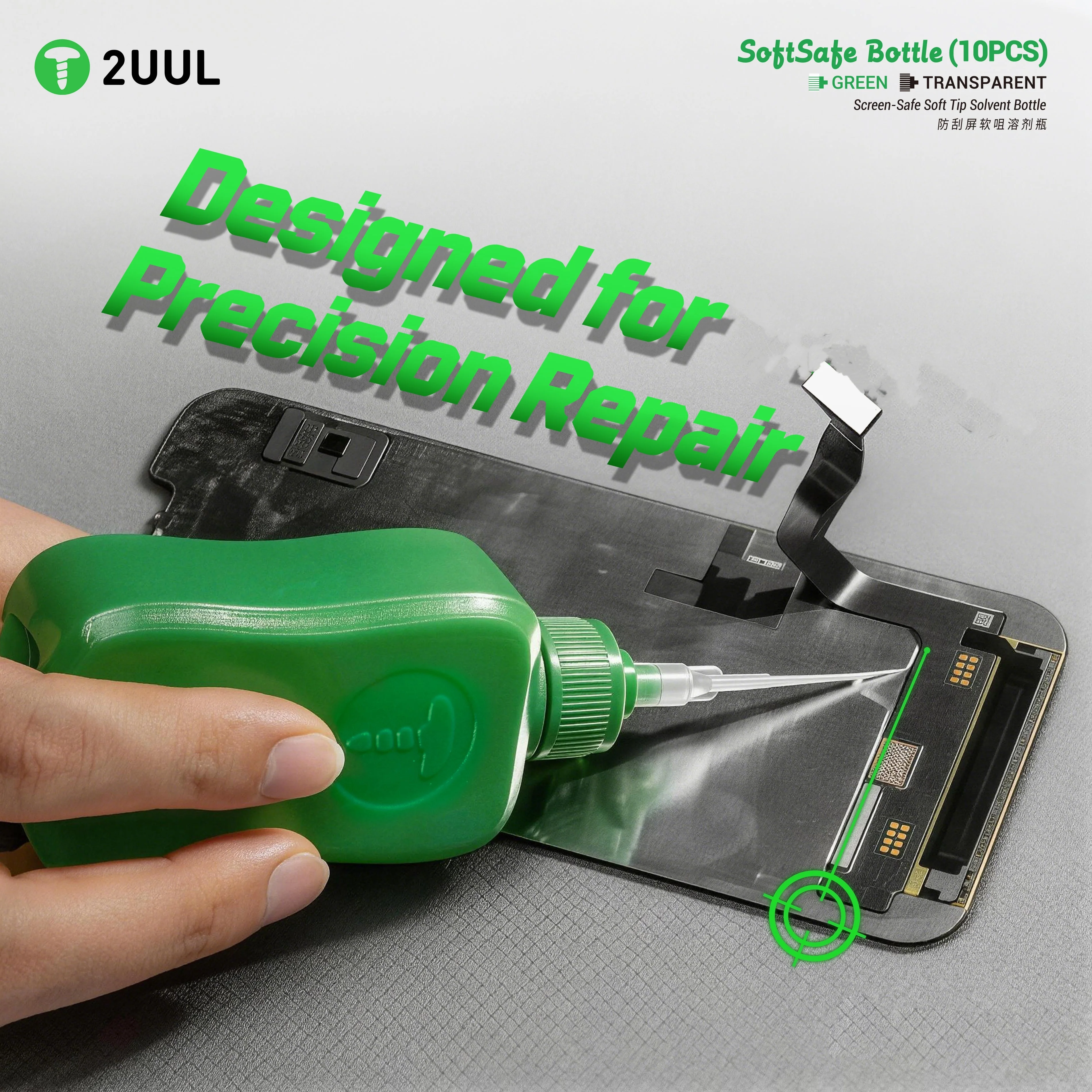 2UUL 50ML Soft Tip Squeeze Solvent Bottle Anti-Scratch Needle Tip Pressure Pump Bottle for Mobile Phone PCB Circuit Board Repair
2UUL 50ML Soft Tip Squeeze Solvent Bottle Anti-Scratch Needle Tip Pressure Pump Bottle for Mobile Phone PCB Circuit Board Repair