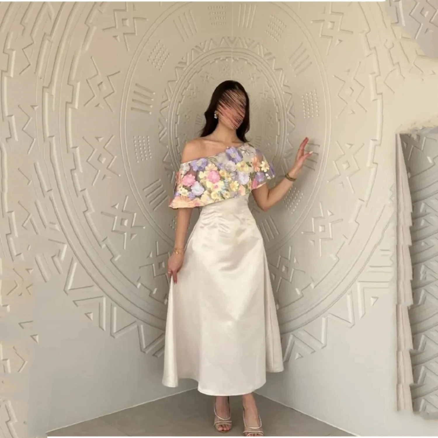 Party Dresses for Special Occasions Customized Satin 3D Flowers Wedding Party Dress Off-shoulder Women's Evening Dress
Party Dresses for Special Occasions Customized Satin 3D Flowers Wedding Party Dress Off-shoulder Women's Evening Dress