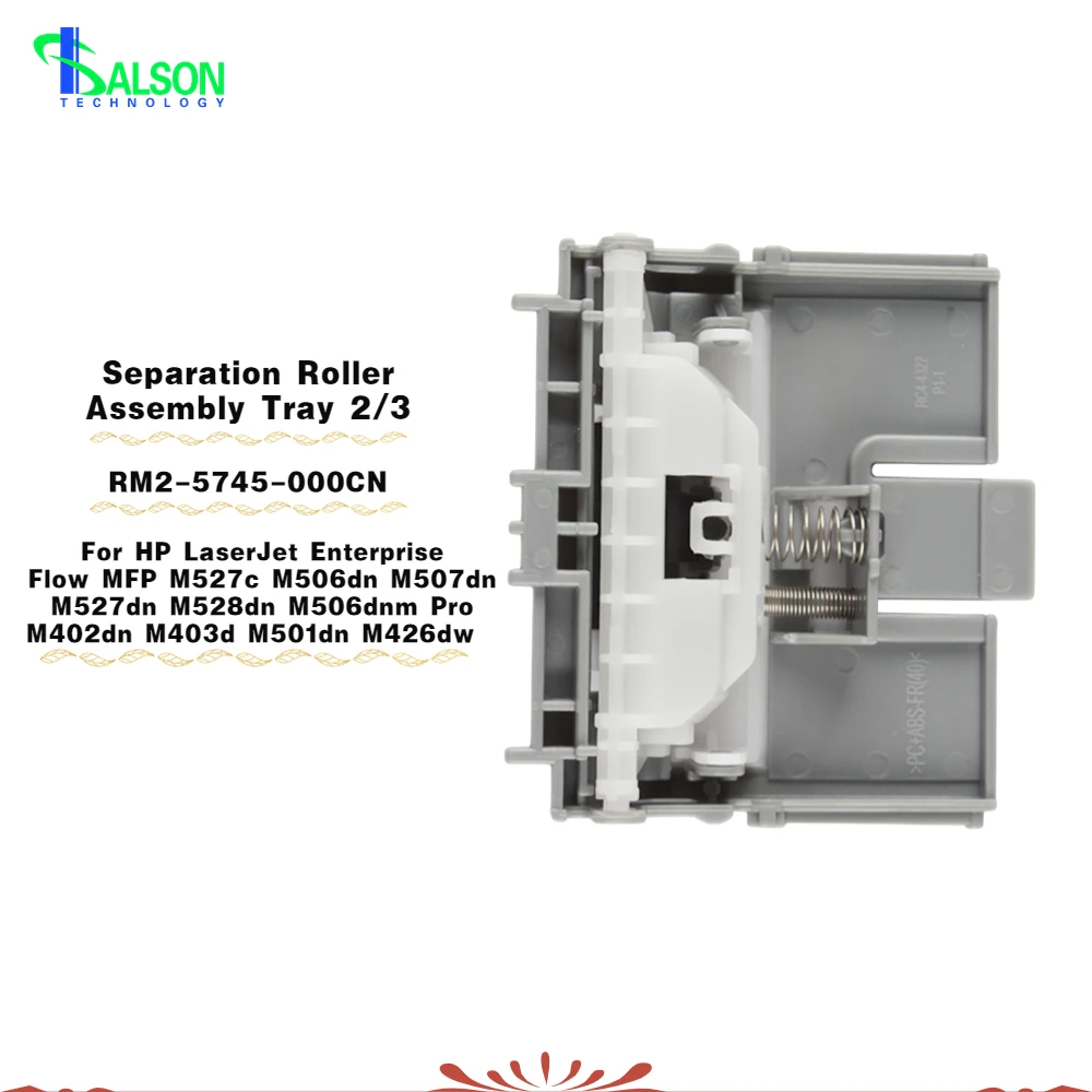 RM2-5745-000CN Совместимый лоток для сборки разделительного ролика 2/3 для HP LaserJet Enterprise Flow MFP M527c M506dn M507dn M527dn
RM2-5745-000CN Совместимый лоток для сборки разделительного ролика 2/3 для HP LaserJet Enterprise Flow MFP M527c M506dn M507dn M527dn