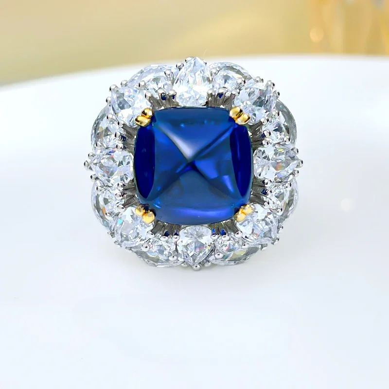 Модное красочное кольцо Desire из серебра 925 пробы с изображением сахарной башни, инкрустированное высокоуглеродистыми бриллиантами, для банкета, для девушек
Модное красочное кольцо Desire из серебра 925 пробы с изображением сахарной башни, инкрустированное высокоуглеродистыми бриллиантами, для банкета, для девушек