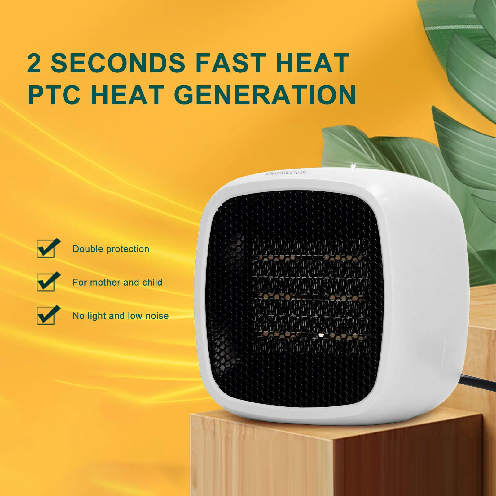 Desk Fan Heater Safe Overheat Protection PTC Ceramic Heating Electric Space Heater for Home Office
Desk Fan Heater Safe Overheat Protection PTC Ceramic Heating Electric Space Heater for Home Office