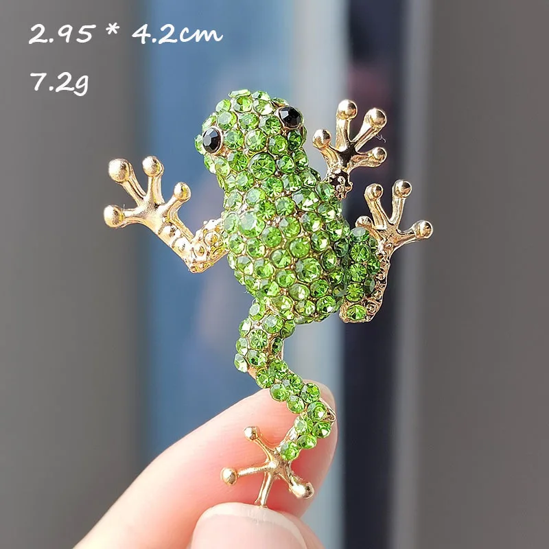 Frog-shaped Metal Brooches Studded with Diamonds High-end Clothing Hairpin Decorative Jewelry Findings Accessories
Frog-shaped Metal Brooches Studded with Diamonds High-end Clothing Hairpin Decorative Jewelry Findings Accessories