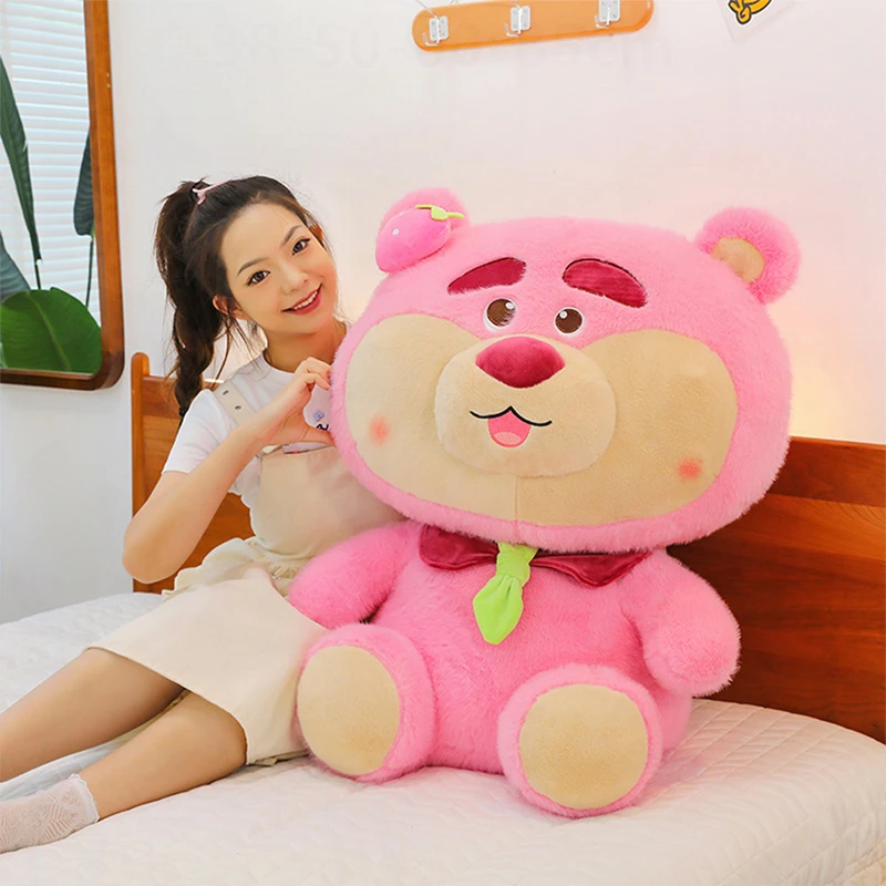 Disney Kawaii плюшевая игрушка милый бант клубничный медведь большая розовая мягкая кукла подушка приятный детский подарок на день рождения и Рождество для девочек
Disney Kawaii плюшевая игрушка милый бант клубничный медведь большая розовая мягкая кукла подушка приятный детский подарок на день рождения и Рождество для девочек