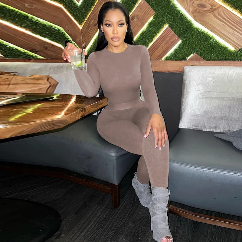 Spring Autumn Women Long Sleeve Tops Bodysuit Long Pants Two Piece Matching Sets Wholesale Items For Business
Spring Autumn Women Long Sleeve Tops Bodysuit Long Pants Two Piece Matching Sets Wholesale Items For Business