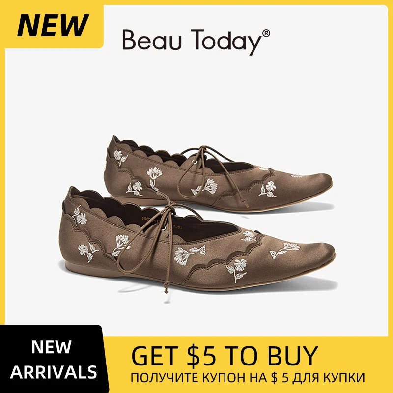 Женские туфли BEAUTODAY в стиле ретро Мэри Джейн, мягкие шелковые туфли с круглым носком, на шнуровке, с цветочной вышивкой, женские балетки ручной работы 18622
Женские туфли BEAUTODAY в стиле ретро Мэри Джейн, мягкие шелковые туфли с круглым носком, на шнуровке, с цветочной вышивкой, женские балетки ручной работы 18622