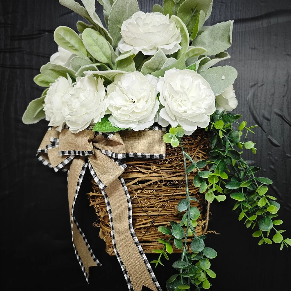 Spring Wreath Hanging Basket: Brighten Your Home With Seasonal Charm Flower Vine Basket Door Basket Door Hanging Decoration
Spring Wreath Hanging Basket: Brighten Your Home With Seasonal Charm Flower Vine Basket Door Basket Door Hanging Decoration