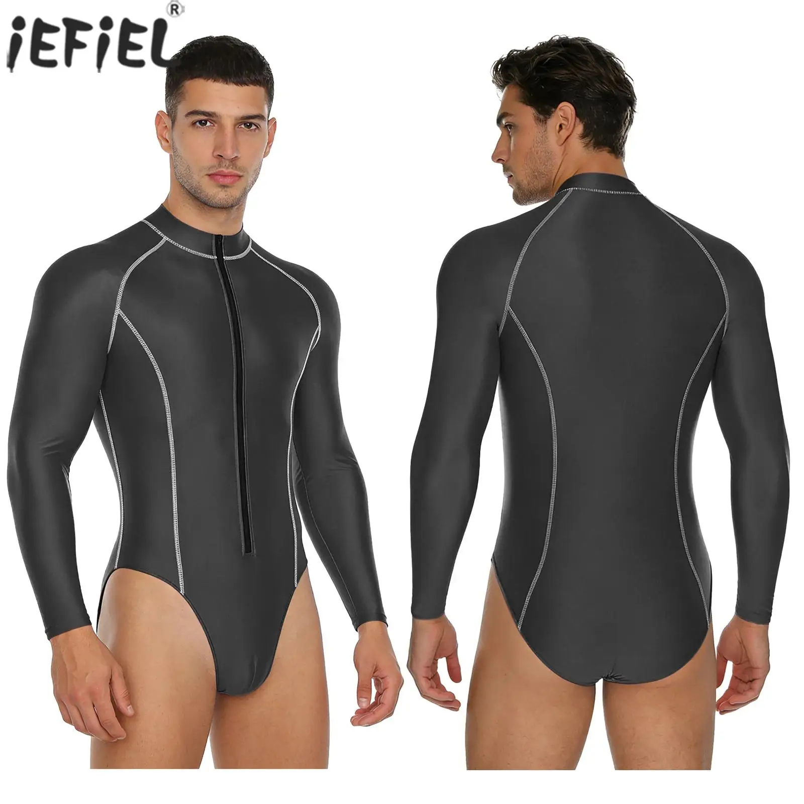 Мужские цельные купальники с длинными рукавами, эластичная рашгард, пляжная одежда для дайвинга, купальные костюмы, одежда для серфинга, плавания и тренировок
Мужские цельные купальники с длинными рукавами, эластичная рашгард, пляжная одежда для дайвинга, купальные костюмы, одежда для серфинга, плавания и тренировок