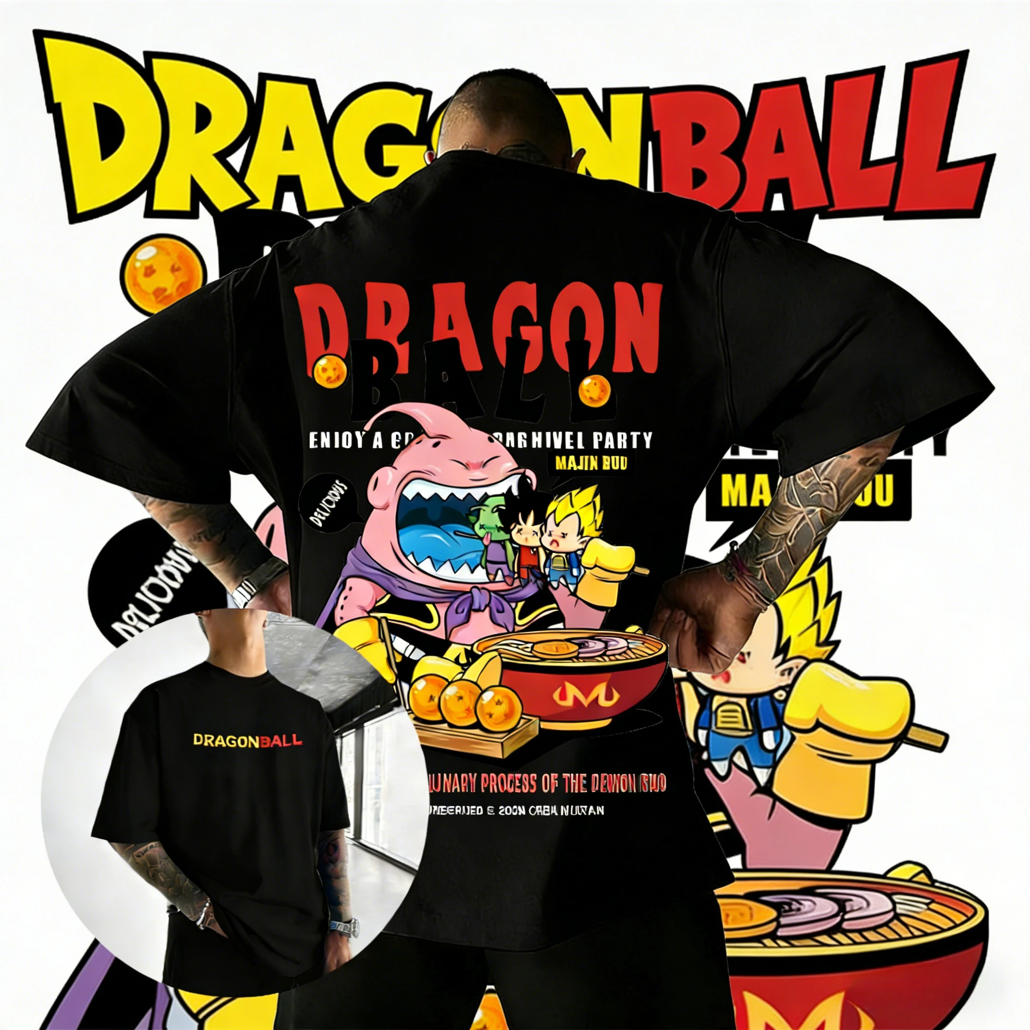 2026 Summer Dragon Ball Oversized T-shirt High Quality 100% Cotton Majin Buu Graphic Print Unisex Retro Casual Adults Kids
2026 Summer Dragon Ball Oversized T-shirt High Quality 100% Cotton Majin Buu Graphic Print Unisex Retro Casual Adults Kids