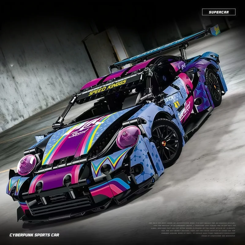 Cyberpunk Graffiti Sports Car Building Blocks, 1:14 Scale Technic Supercar Model, DIY Assembly Toy for Kids Adults, Collectible
Cyberpunk Graffiti Sports Car Building Blocks, 1:14 Scale Technic Supercar Model, DIY Assembly Toy for Kids Adults, Collectible