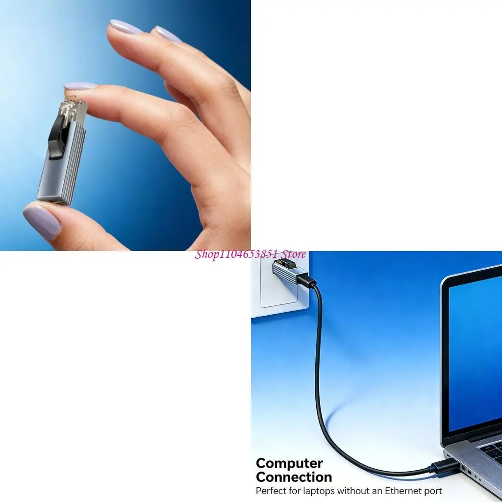 Aluminum Alloy USB C To Ethernet Adapters 1000Mbps Fast Speed For PC And Tablets
Aluminum Alloy USB C To Ethernet Adapters 1000Mbps Fast Speed For PC And Tablets