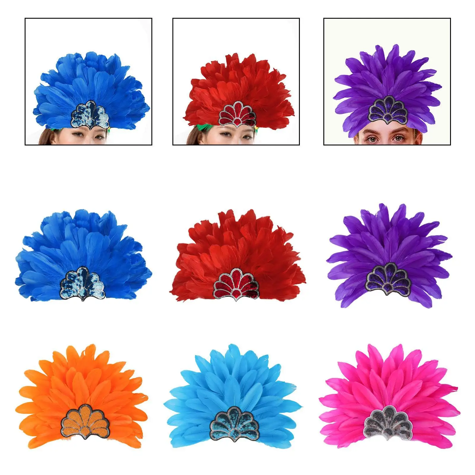 Indian Hat Feather Headdress Head Accessories Decoration Headpiece for Fancy Dress Stage Performance Cosplay Party Halloween
Indian Hat Feather Headdress Head Accessories Decoration Headpiece for Fancy Dress Stage Performance Cosplay Party Halloween