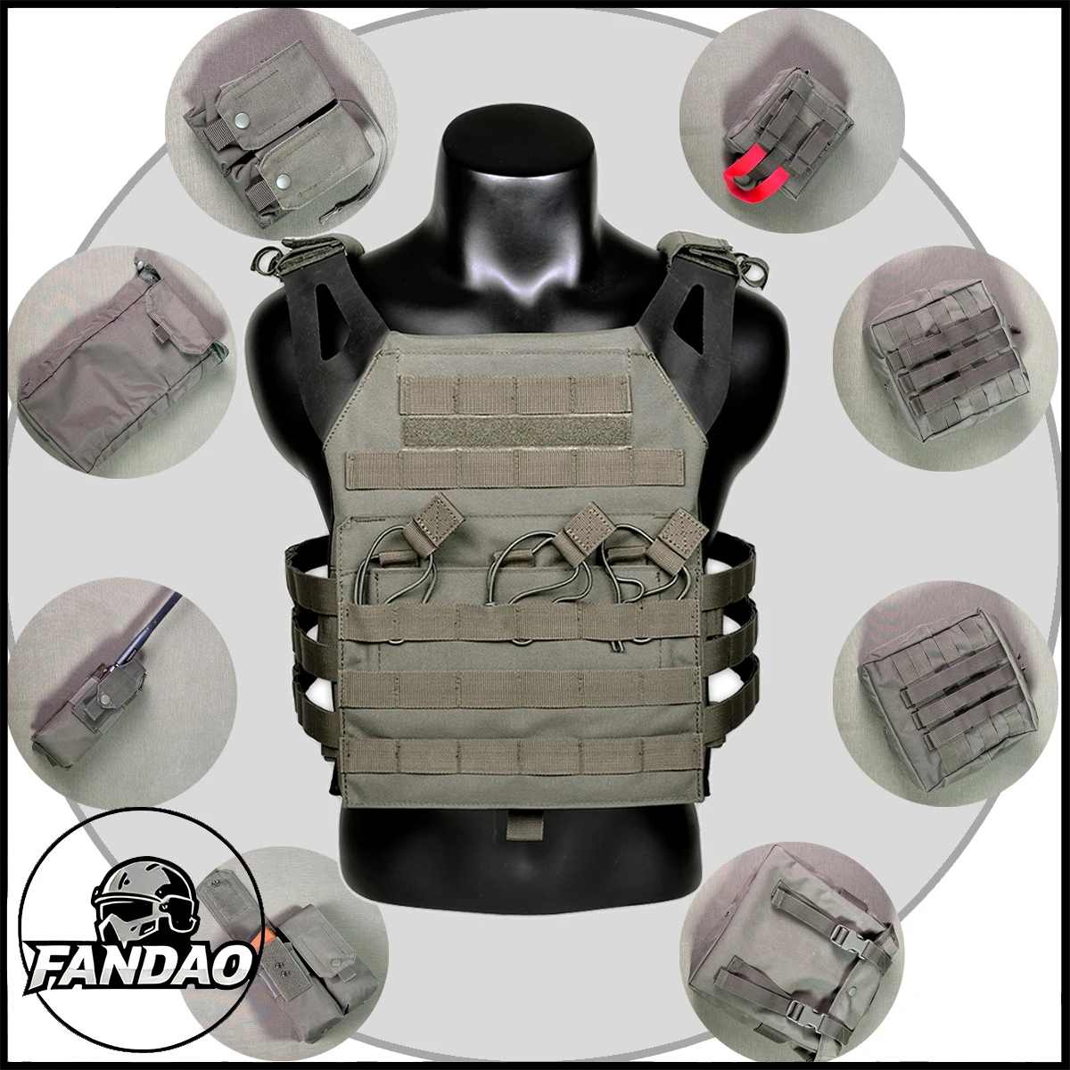 Tactical Airsoft Vest with Multi-Functional Accessory Pack Outdoor Hunting Protective Gear for Military Training Cosplay
Tactical Airsoft Vest with Multi-Functional Accessory Pack Outdoor Hunting Protective Gear for Military Training Cosplay