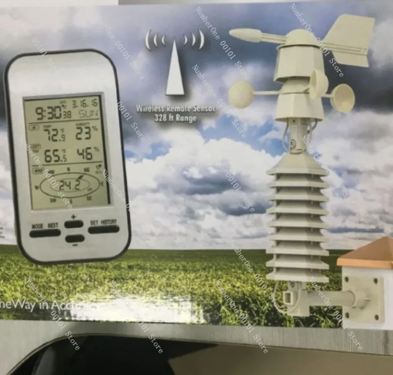 Small Professional Automatic Weather Station, Measure Wind Direction Speed Forecast Monitor for Outdoor Environment
Small Professional Automatic Weather Station, Measure Wind Direction Speed Forecast Monitor for Outdoor Environment