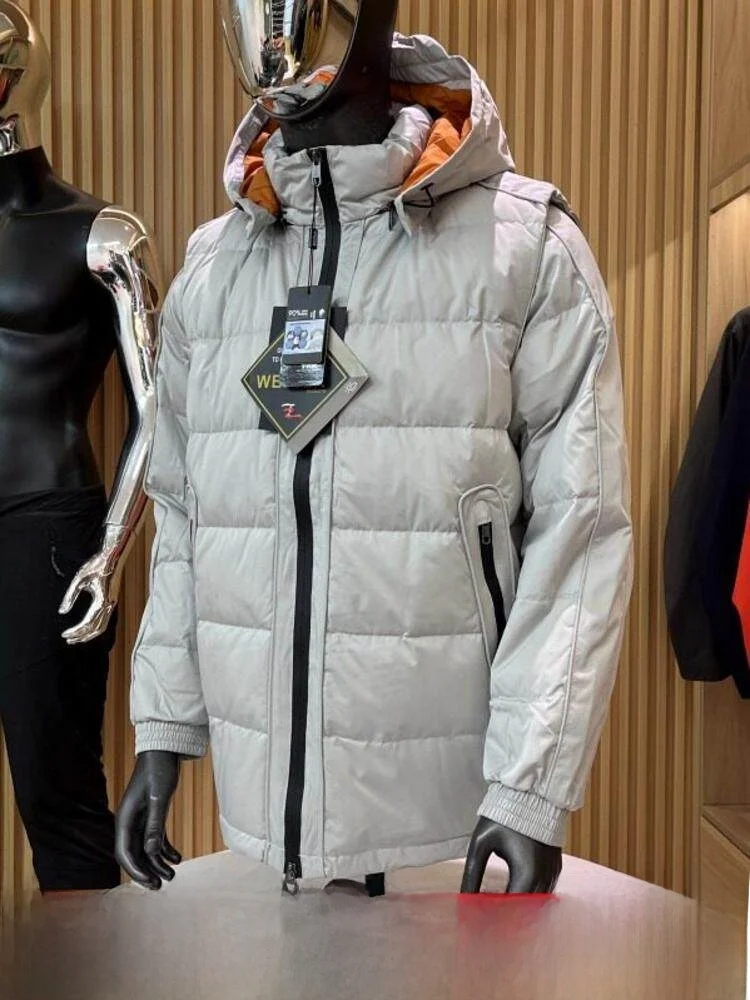 Detachable-Sleeve Hooded 90-Down Men's Fashionable Versatile Winter Warmable All-Matchable Jacket Zipper Closure Regular Fit
Detachable-Sleeve Hooded 90-Down Men's Fashionable Versatile Winter Warmable All-Matchable Jacket Zipper Closure Regular Fit