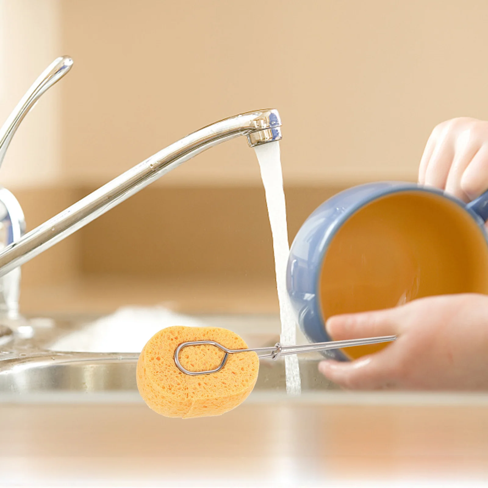 1 set Sponge Cup Brush Handle Yellow Elliptical Replacement Bottle Cleaning Set Household Glass Bottle Washing Tool
1 set Sponge Cup Brush Handle Yellow Elliptical Replacement Bottle Cleaning Set Household Glass Bottle Washing Tool