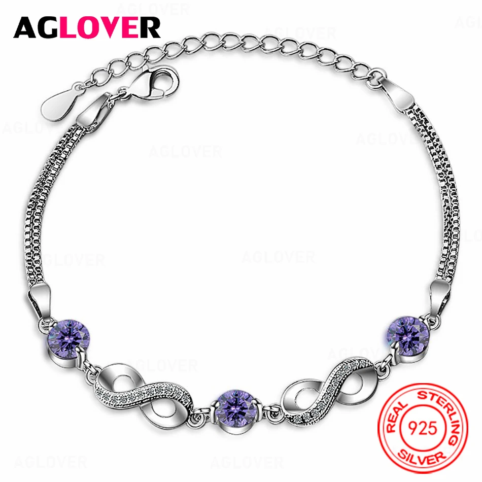 AGLOVER 925 Sterling Silver Small Dolphin Purple Zircon Bracelet Women'S Exquisite And Elegant Engagement Jewelry
AGLOVER 925 Sterling Silver Small Dolphin Purple Zircon Bracelet Women'S Exquisite And Elegant Engagement Jewelry