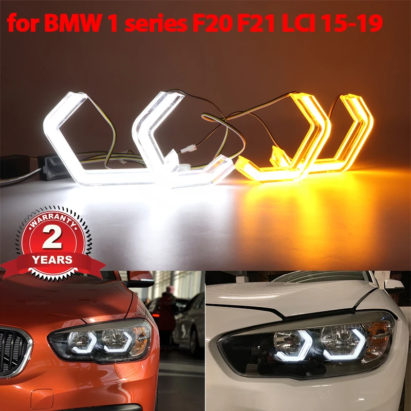 M4 style LED Angel Eyes Kit Ring Lamps For BMW 1 series F20 F21 LCI 2015-2019 Ultra Bright Refit Day Light turn signal
M4 style LED Angel Eyes Kit Ring Lamps For BMW 1 series F20 F21 LCI 2015-2019 Ultra Bright Refit Day Light turn signal