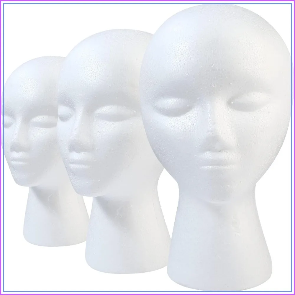 3 Pack Foam Wig Head with Female Face for Wig Display, Hat Stand, Art Painting
3 Pack Foam Wig Head with Female Face for Wig Display, Hat Stand, Art Painting