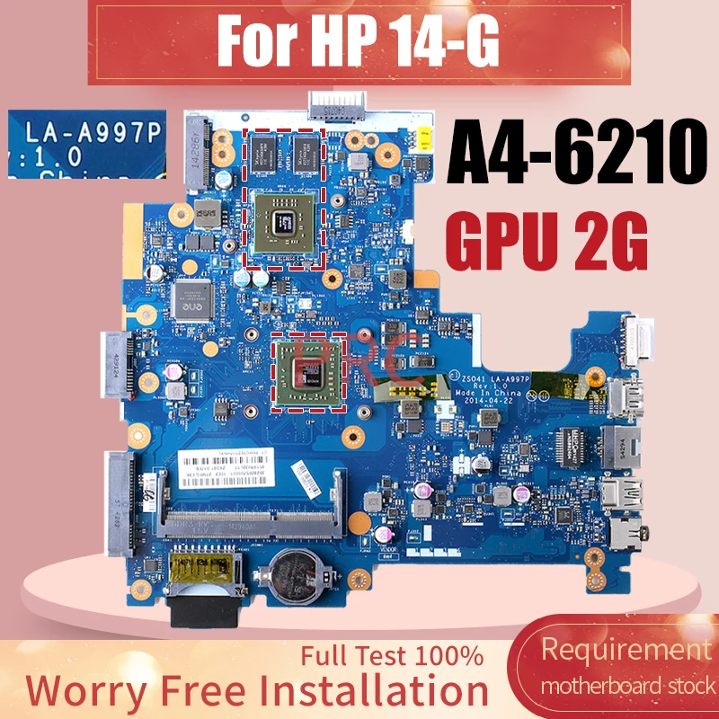 LA-A997P для ноутбука HP 14-G, материнская плата 765126-501, A4-6210 216-0841036, 2G, 765126-501
LA-A997P для ноутбука HP 14-G, материнская плата 765126-501, A4-6210 216-0841036, 2G, 765126-501