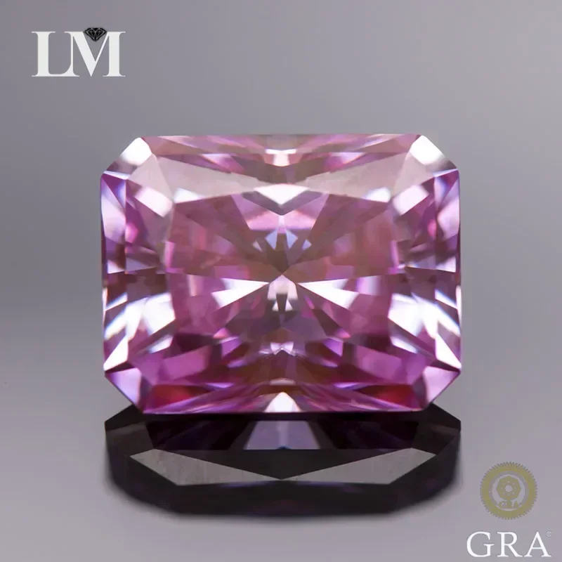 Moissanite Stone Sakura Pink Color Radiant Cut Gemstone Lab Grown Diamond for Charms Diy Jewelry Making with GRA Certificate
Moissanite Stone Sakura Pink Color Radiant Cut Gemstone Lab Grown Diamond for Charms Diy Jewelry Making with GRA Certificate